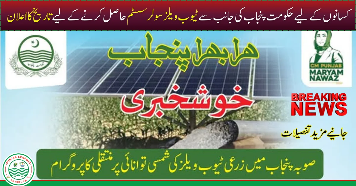 Good News! Distribution of CM Solarization Agricultural Tubewells ...