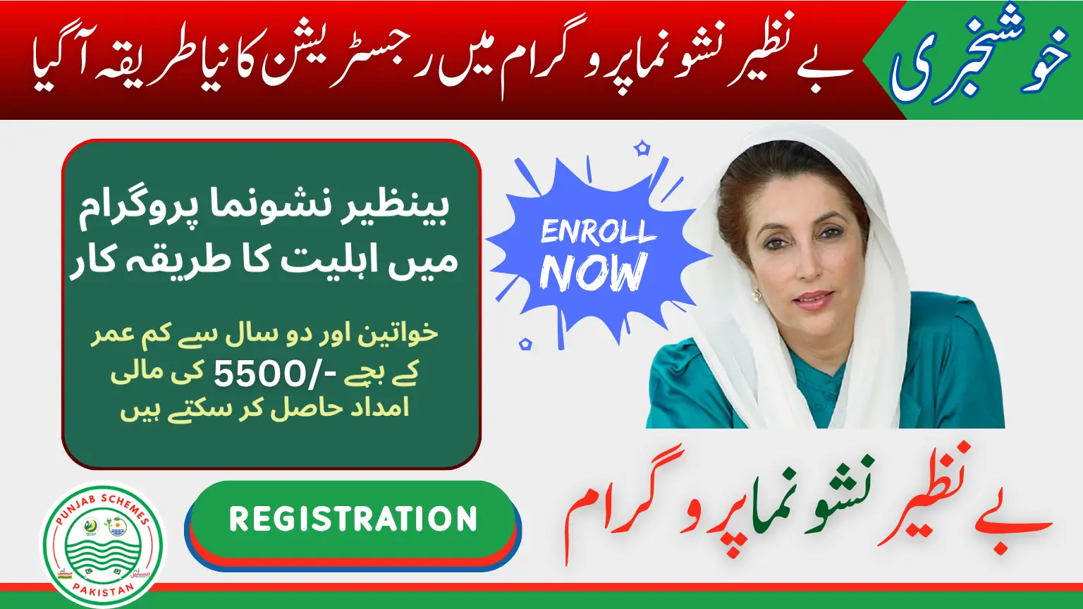 Benazir Nashonuma Rs 5500 Registration Procedure For Eligible Families