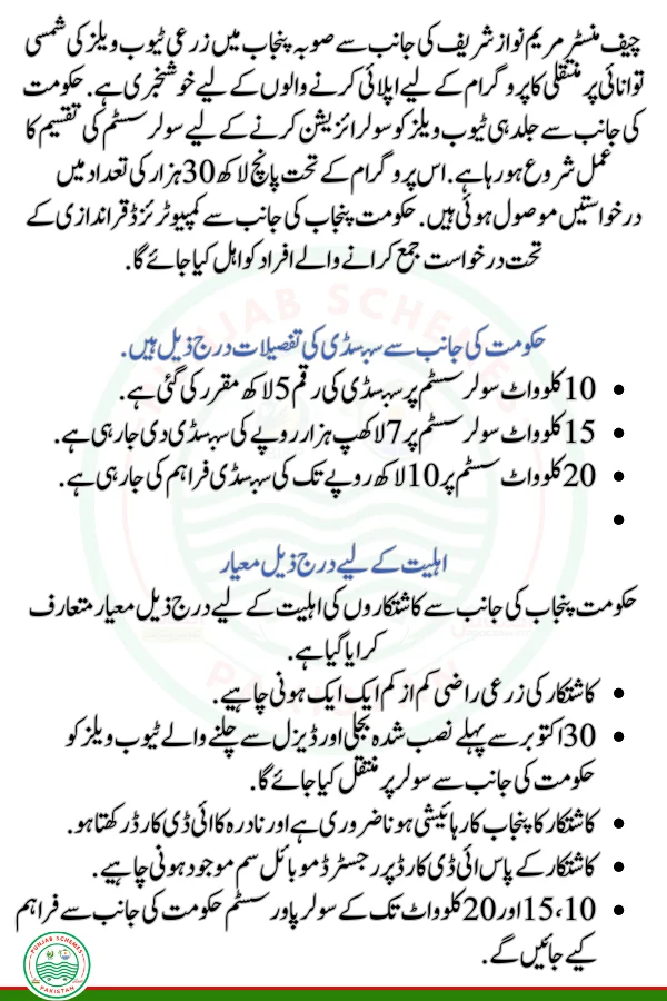 Solarization Agricultural Tubewells Program