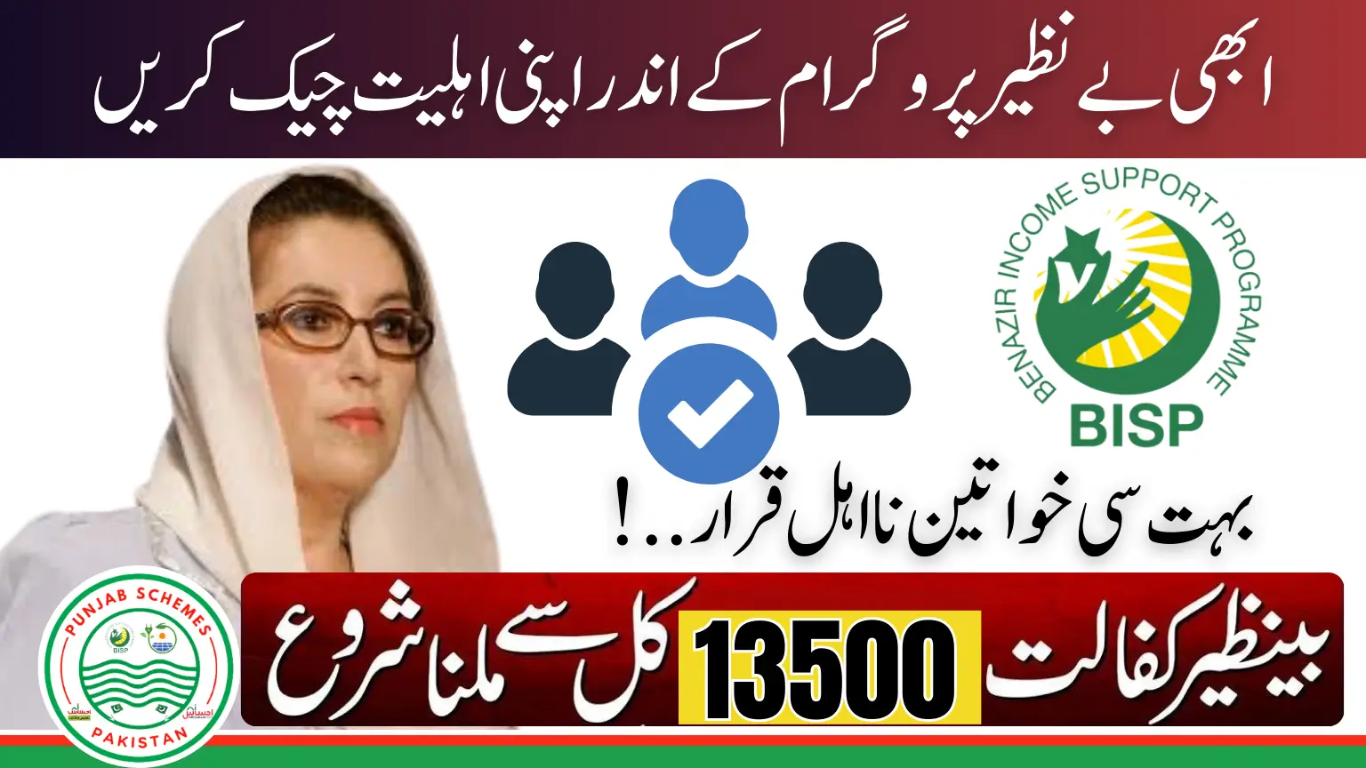 BISP New Payment 13500 Eligibility Check Online Through CNIC