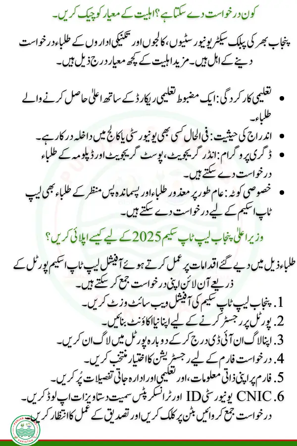 How to Apply for CM Punjab Laptop Scheme 2025?